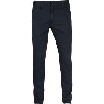 Broek Alberto Lou Chino Navy on Productcaster.