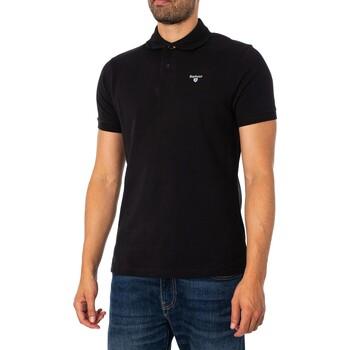 Polo Shirt Korte Mouw Barbour Piqué poloshirt met Schotse ruit on Productcaster.