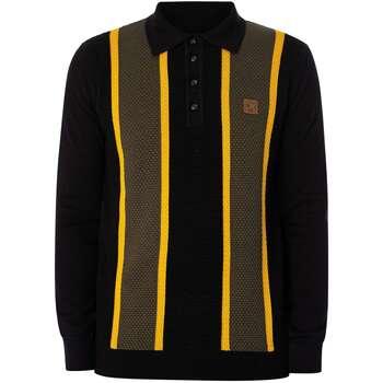 Polo Shirt Lange Mouw Trojan Poloshirt met lange mouwen en textuur en strepen on Productcaster.