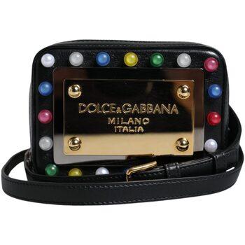 Schoudertas D&amp;G Lederen LED-logo schouder crossbody tas met gouden hardware on Productcaster.