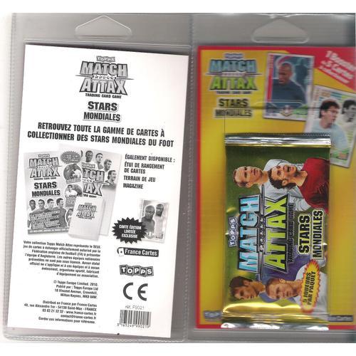 Booster De 5 Cartes À Collectionner / Match Attax (Stars Mondiales ... on Productcaster.