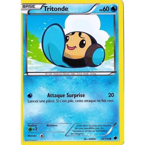 Carte Pokémon Tritonde 60 Pv 24/116 Glaciation Plasma Neuf Fr on Productcaster.