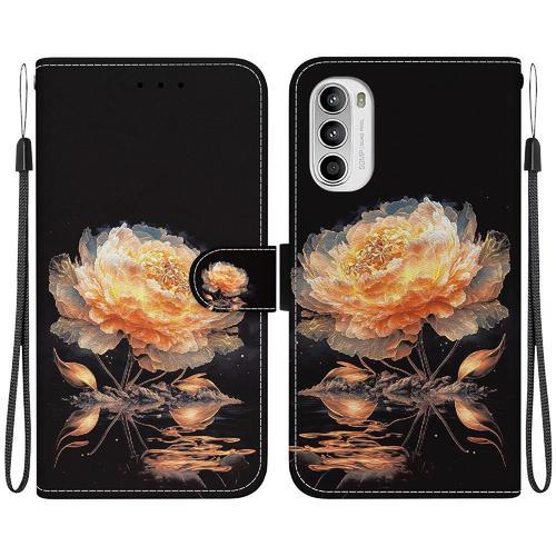 Étui Pour Motorola Moto G82 Portefeuille Fentes Pour Cartes Fleur P... on Productcaster.