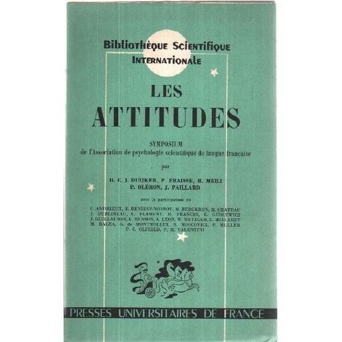 Les Attitudes: Symposium De L'association De Psychologie Scientifiq... on Productcaster.