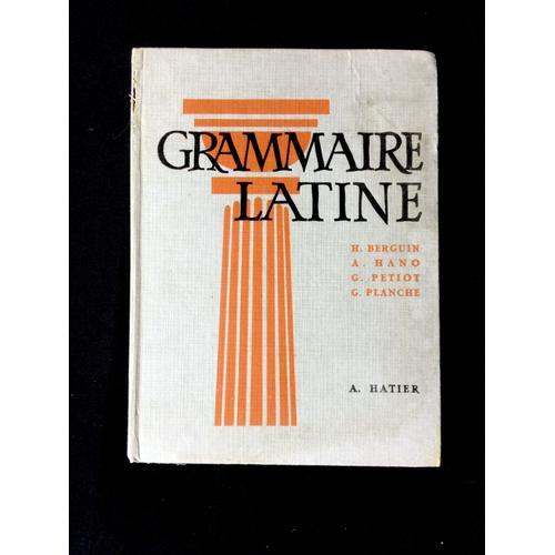 Grammaire Latine Par Henri Berguin Hano Petiot Planche 1960 on Productcaster.