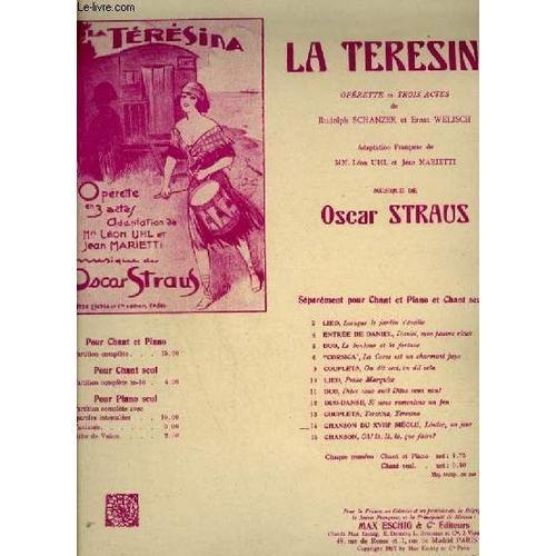 La Teresina - N°14 : Chanson Du Xviii° Siecle - Pour Piano Et Chant... on Productcaster.