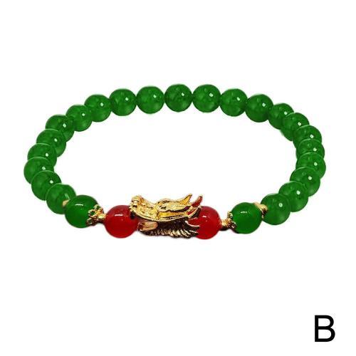 Green Bracelet Dragon En Perles Pour Hommes Et Femmes Bijou Mignon ... on Productcaster.