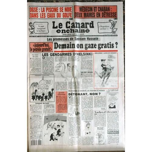 Canard Enchaine (Le) N° 3646 Du 12/09/1990 - Dgse - La Piscine S... on Productcaster.