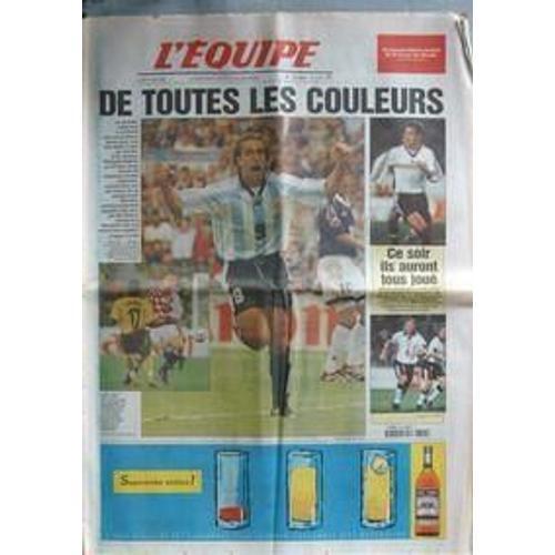 Equipe (L') N° 16205 Du 15/06/1998 - Coupe Du Monde De Foot. on Productcaster.