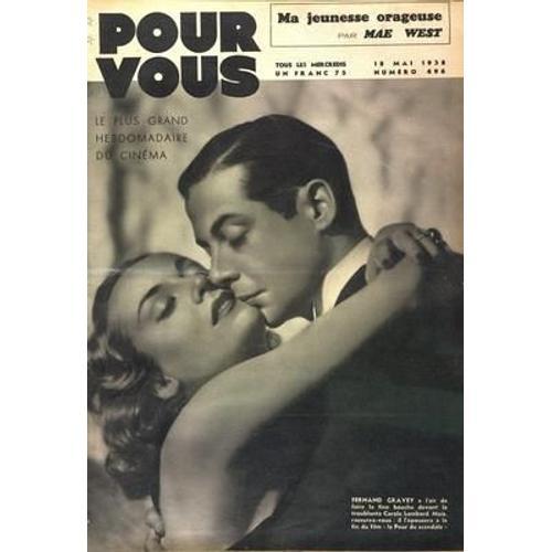 Pour Vous Cinema N° 496 Du 18/05/1938 - Ma Jeunesse Orageuse Par Ma... on Productcaster.