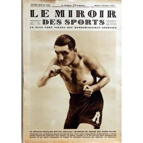 Miroir Des Sports (Le) N° 450 Du 02/10/1928 - Le Boxeur Francais Ro... on Productcaster.