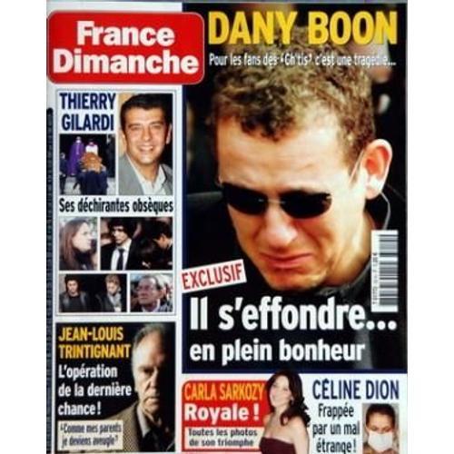 France Dimanche N° 3214 Du 04/04/2008 - Dany Boon S'effondre En Ple... on Productcaster.