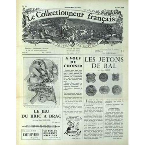 Collectionneur Francais (Le) N° 34 Du 01/03/1968 - Les Jetons De Ba... on Productcaster.