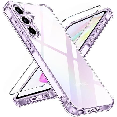 Coque Pour Samsung Galaxy A35 5g Silicone Transparente Angles Renfo... on Productcaster.