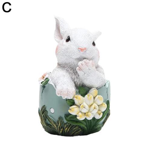 C 1 PCS lapin de Paques tenant des ufsornements lapin de Paques ten... on Productcaster.