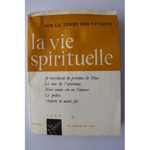 La Vie Spirituelle 554 Sur La Terre Des Vivants : Le Sens De L'exis... on Productcaster.