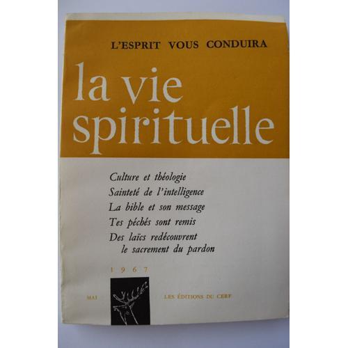 La Vie Spirituelle 538 L'esprit Vous Conduira : Culture Et Théologi... on Productcaster.