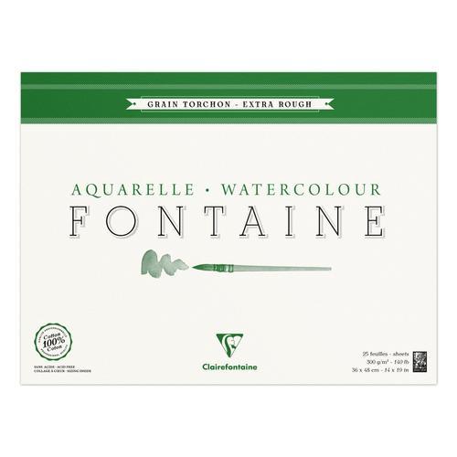 Clairefontaine Bloc Fontaine 25f Torchon 36x48 300g Encollé 4 Côtés on Productcaster.