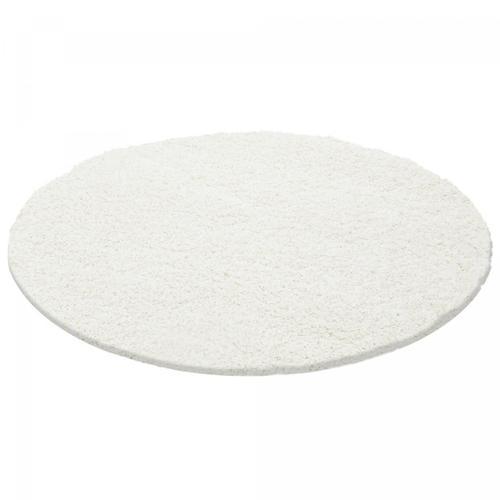 Tapis Shaggy Shaggy Li Crème 120x120 Rond Oeko Tex En Polypropylèn... on Productcaster.