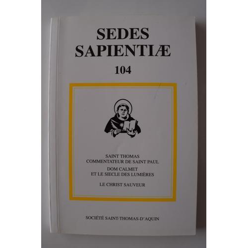 Sedes Sapientiae 104 St Thomas Commentateur De St Paul-Com Calmet E... on Productcaster.