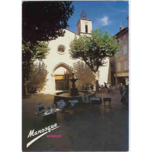 Alpes-De-Haute-Provence Manosque La Place St Sauveur Carte Postale ... on Productcaster.