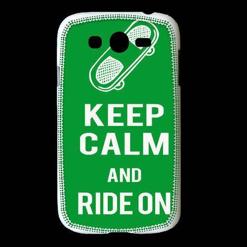 Coque Samsung Galaxy Grand Keep Calm Ride On Vert on Productcaster.