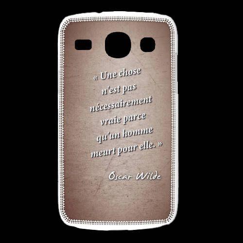 Coque Samsung Galaxy Alpha Chose Vraie Rouge Citation Oscar Wilde on Productcaster.