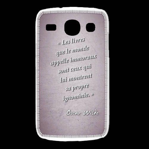 Coque Samsung Galaxy Alpha Les Livres Rose Citation Oscar Wilde on Productcaster.