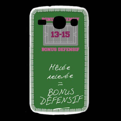 Coque Samsung Galaxy Core Mêlée Relevée Bonus Offensif-Défensif Vert on Productcaster.