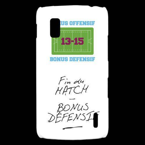 Coque Lg Nexus 4 Fin De Match Bonus Offensif-Défensif Blanc on Productcaster.