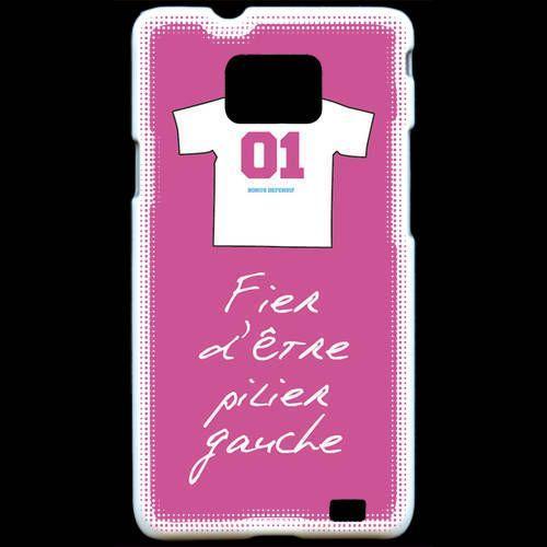 Coque Samsung Galaxy S2 Pilier Gauche Bonus Offensif-Défensif Rose on Productcaster.