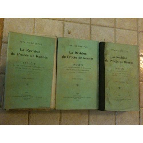 L'affaire Dreyfus La Révision Du Procès De Rennes Enquête De La Cha... on Productcaster.