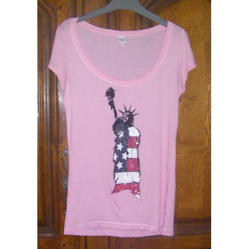 T-Shirt Rose Piaza Italia - Taille Xl on Productcaster.