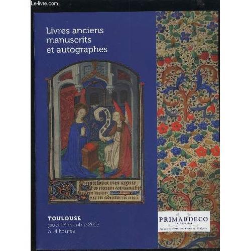 Catalogue De Vente Aux Encheres - Primardeco - Livres Anciens, Manu... on Productcaster.