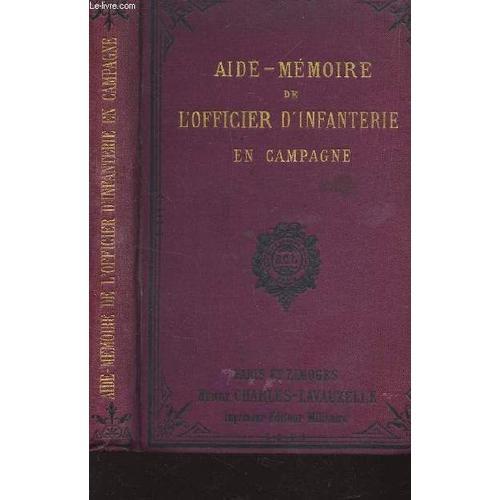 Auide-Memoire De L'officier D'infanterie En Campagne / on Productcaster.