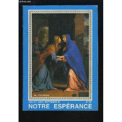 Notre Esperance - N°83 - Juillet / Aout / Septembre 96. on Productcaster.