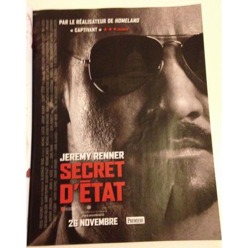 Poster A4 Sur Le Film Secret D'etat on Productcaster.