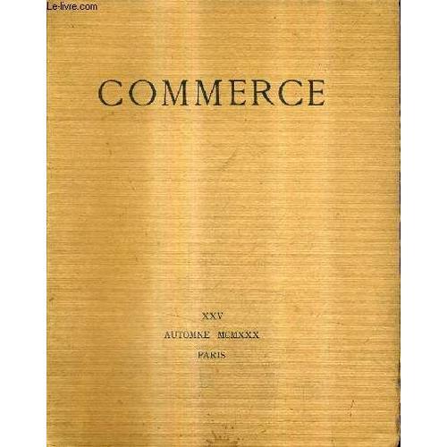 Commerce Cahiers Trimestriels - Automne 1930 Cahier Xxv - Oedipe De... on Productcaster.