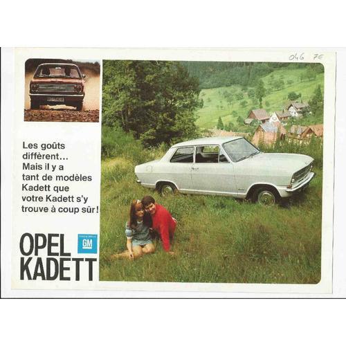 Opel Kadett An 70 Depliant 4 Pages Couleurs Gm Anvers on Productcaster.