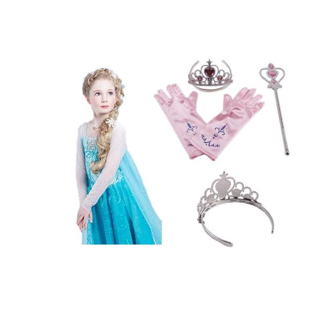 Lot Reine Des Neiges Robe Elsa Avec Jolie Traine + 3 Nouveaux Acces... on Productcaster.