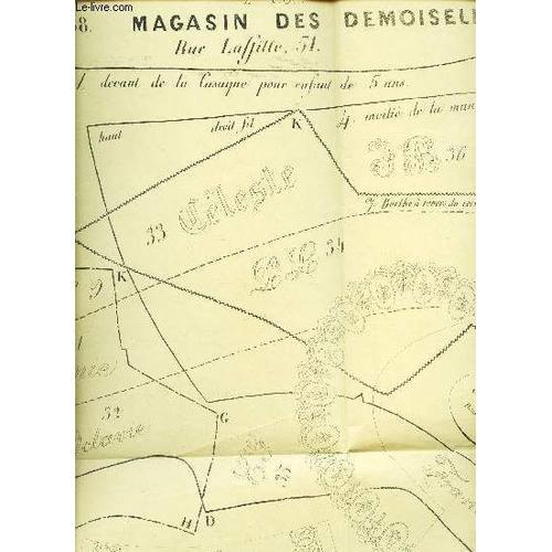 1 Patron Tire De Magasin Des Demoiselles / Mai 1858 / La Casaque P... on Productcaster.