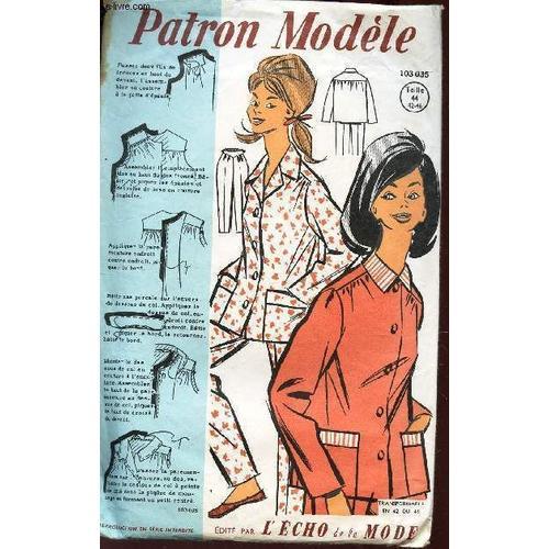 Patron Modele - N°103035 - Pyjama - Taille 44 - - Transformable En ... on Productcaster.