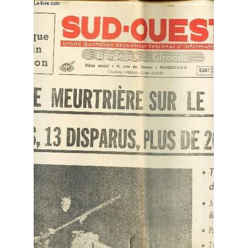 Sud Ouest - Bordeaux Gironde - - Mercredi 5 Aout 1970 / Tornade M... on Productcaster.