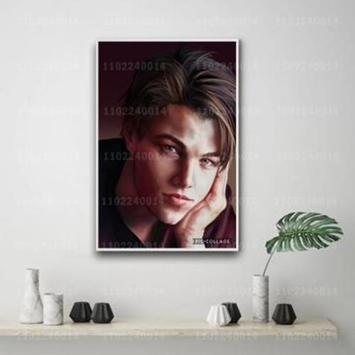 Leonardo dicaprio portrait leonar toile affiche,mpression murale Po... on Productcaster.