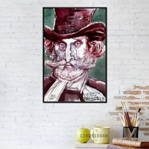 Giuseppe Verdi affiche peinture sur toile,mpression murale Poster p... on Productcaster.