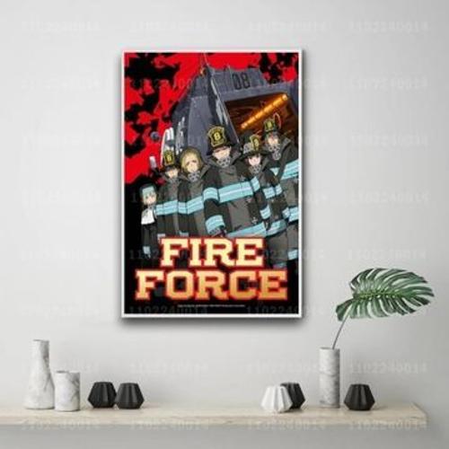 Affiche en toile Fire force cartoon d¿¿coratif p,mpression murale P... on Productcaster.