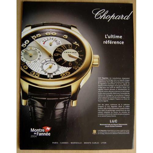 Publicité Papier - Montre Chopard De 2005 on Productcaster.