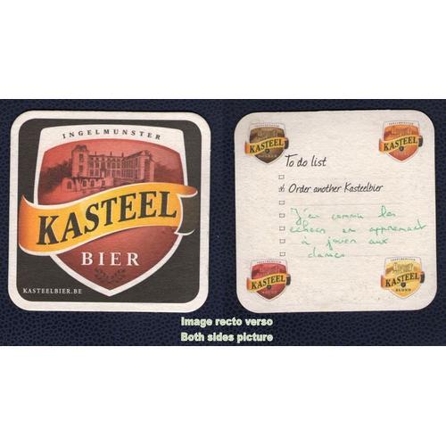 Sb Sous Bock Beermat Bière Beer Kasteel Écrit Au Verso on Productcaster.