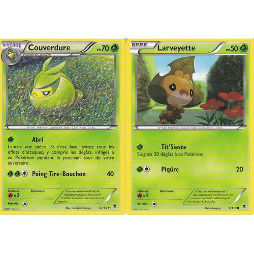 2 Cartes Pokemon - Couverdure 6/119 + Larveyette 5/119 - Vigueur Sp... on Productcaster.