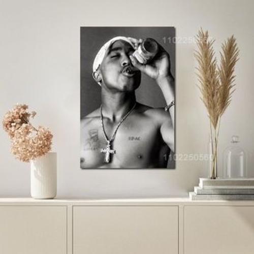 2Pac Tupac Amaru Shakur tatouage H affiche en toile,mpression mural... on Productcaster.